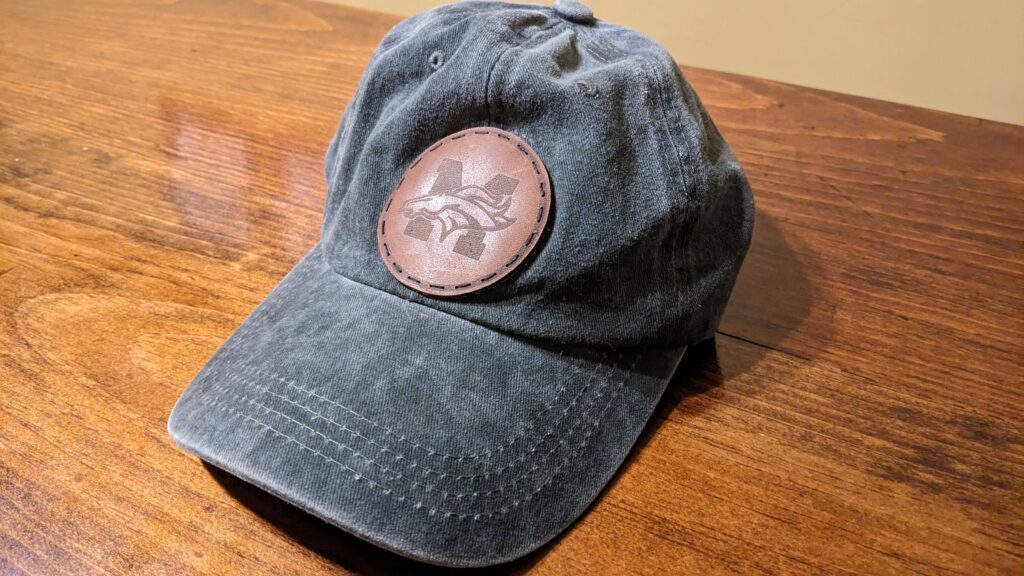 leather hat patch