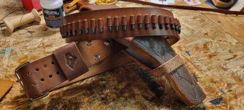 leather gun belt